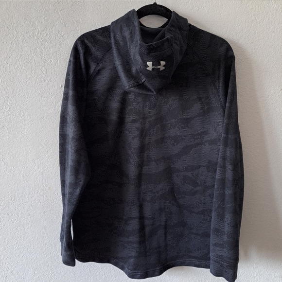 Under Armour Loose Fit Gray and Black Hoodie - Picture 4 of 5